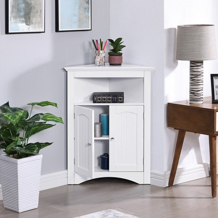 TiramisuBest Free Standing Corner With Doors and Shelves