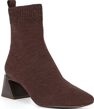 VIVAIA Regina Pro Stretch Knit Square Toe Heeled Booties