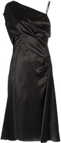 Thumbnail for your product : Versace Donna sleeveless one-shoulder silk midi dress