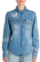 Thumbnail for your product : Valentino Butterfly Denim Shirt