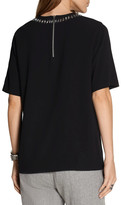 Thumbnail for your product : DKNY Embellished Crepe Top