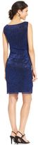 Thumbnail for your product : Connected Sleeveless Metallic Tiered Sheath