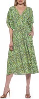 Thumbnail for your product : Alexia Admor August Draped Sleeve Fit & Flare Midi Dress