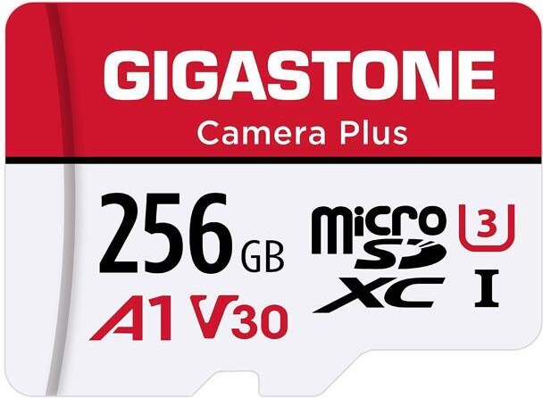 Gigastone Corporation Gigastone 256GB Micro SD Card, Camera Plus, GoPro, Action Camera, Sports Camera, A1 Run App for Smartphone, Nintendo-Switch Compatible, 100MB/s, 4K...