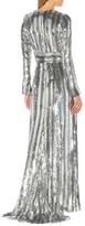 Thumbnail for your product : Galvan Stardust striped sequined gown