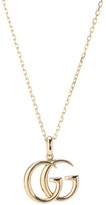 Thumbnail for your product : Gucci Double G 18kt yellow gold necklace