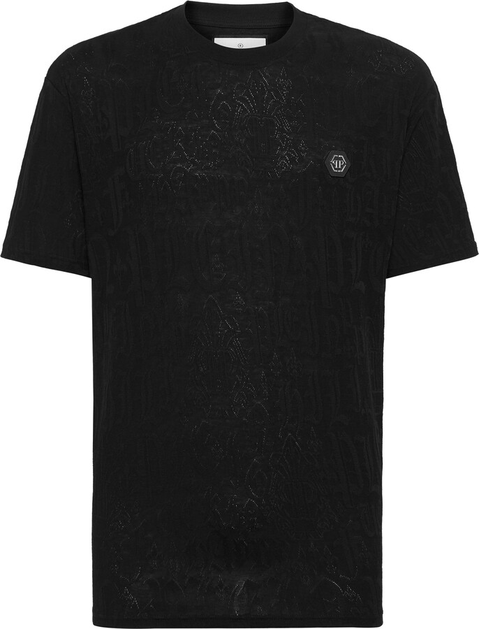 Philipp Plein T-shirt Round Neck SS Monogram