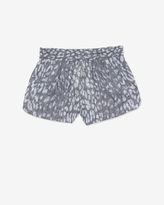 Thumbnail for your product : L'Agence Exclusive Zipper Pocket Printed Track Shorts