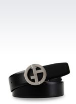 Thumbnail for your product : Giorgio Armani Reversible Calfskin Belt