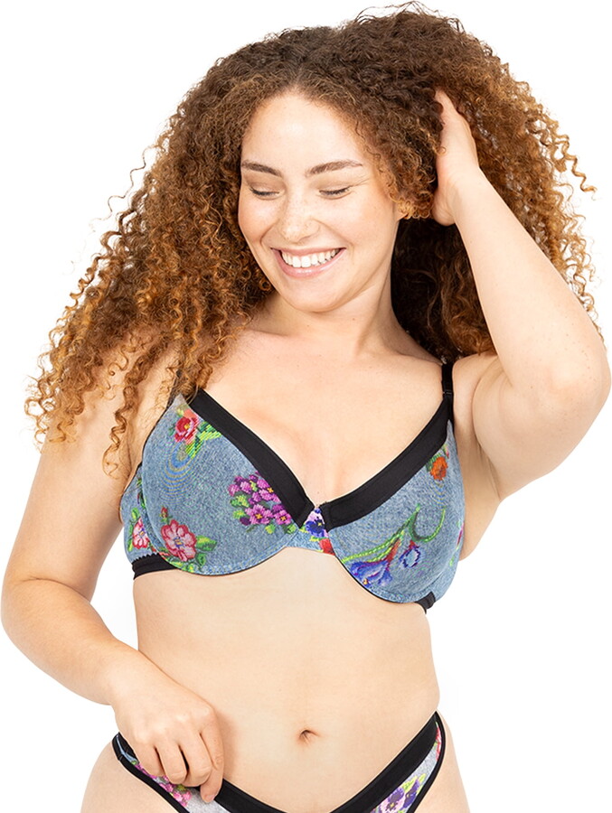 Parade Padded Mesh Demi Bra, Sizes XS to 3XL