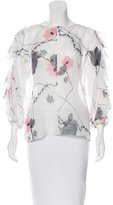 Thumbnail for your product : Thomas Wylde Chiffon Bloom Blouse