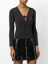 Thumbnail for your product : Romeo Gigli Pre-Owned Tied V-Neck Blouse