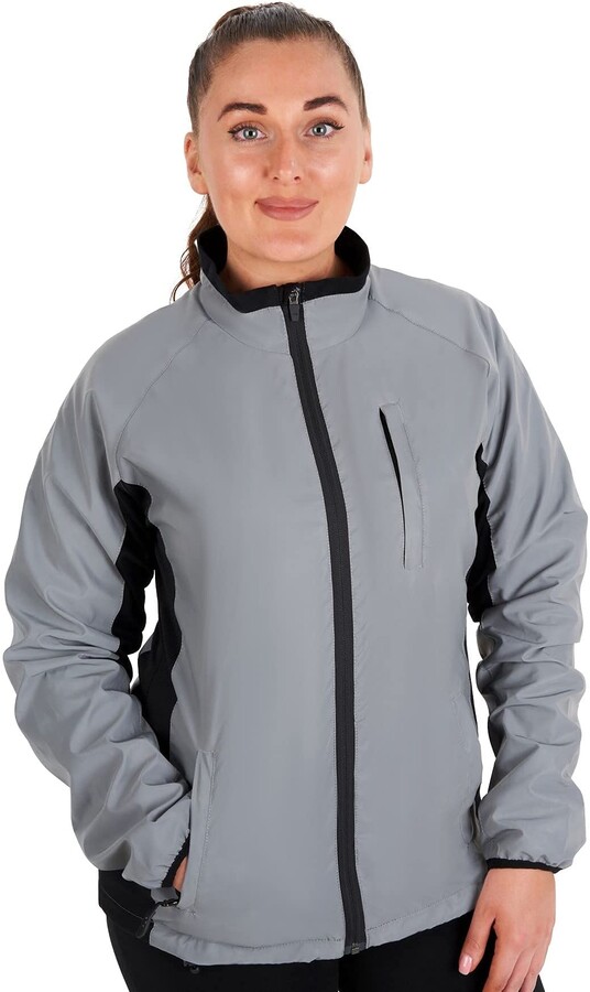 reflective grey jacket womens