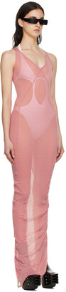 Rick Owens Pink Cotton Maxi Dress
