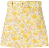Thumbnail for your product : Faithfull The Brand Floral Print Belted Shorts