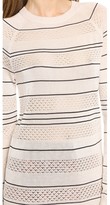 Thumbnail for your product : Jason Wu Striped Pointelle Pullover