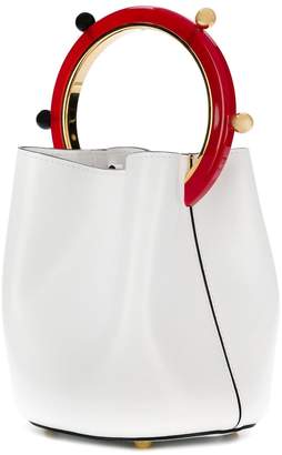 Marni stud-handle Panier bucket bag
