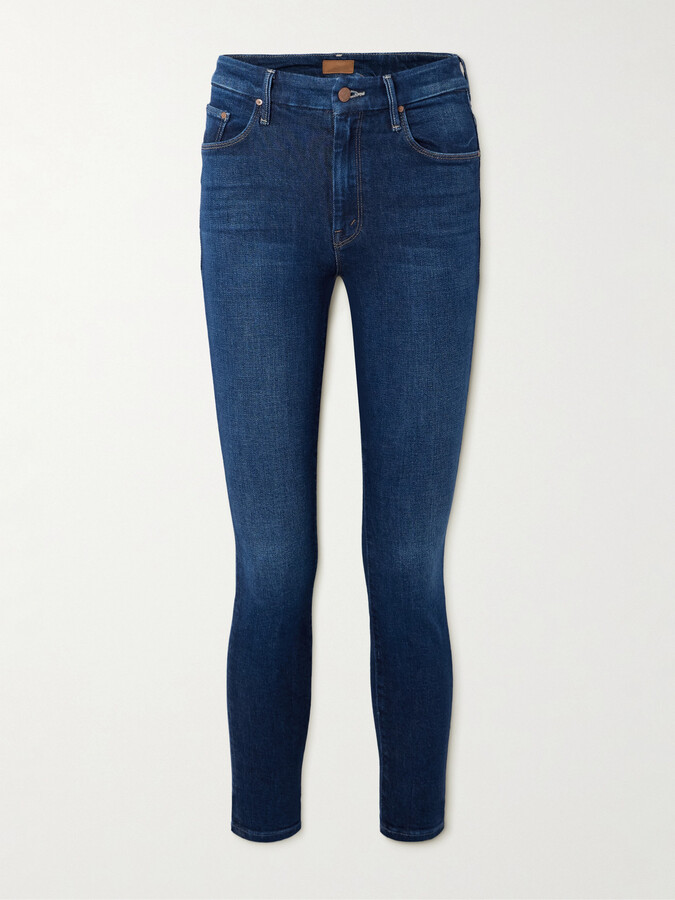 Mother Looker High-rise Skinny Jeans - Blue