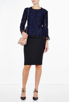 Thumbnail for your product : RED Valentino Black Knee Length Pencil Skirt