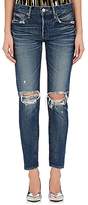 Thumbnail for your product : Moussy VINTAGE Women's Latrobe Distressed Tapered Jeans - Md. Blue