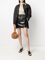 Thumbnail for your product : Bottega Veneta High-Waist Lambskin Mini Skirt