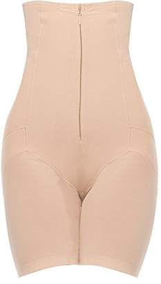 Annette Women's Faja Extra Firm Waisted Mid Thigh Shaper with Invisible Zipper