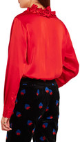 Thumbnail for your product : Sonia Rykiel Ruffled Crepe De Chine Blouse