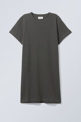 Weekday Cleo T-shirt Dress - Grey
