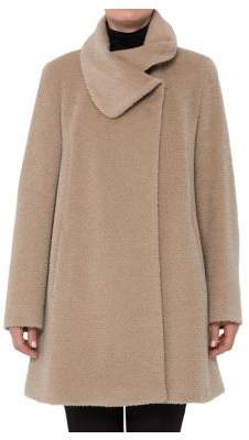 Cinzia Rocca Icons Wool-Blend A-Line Short Coat