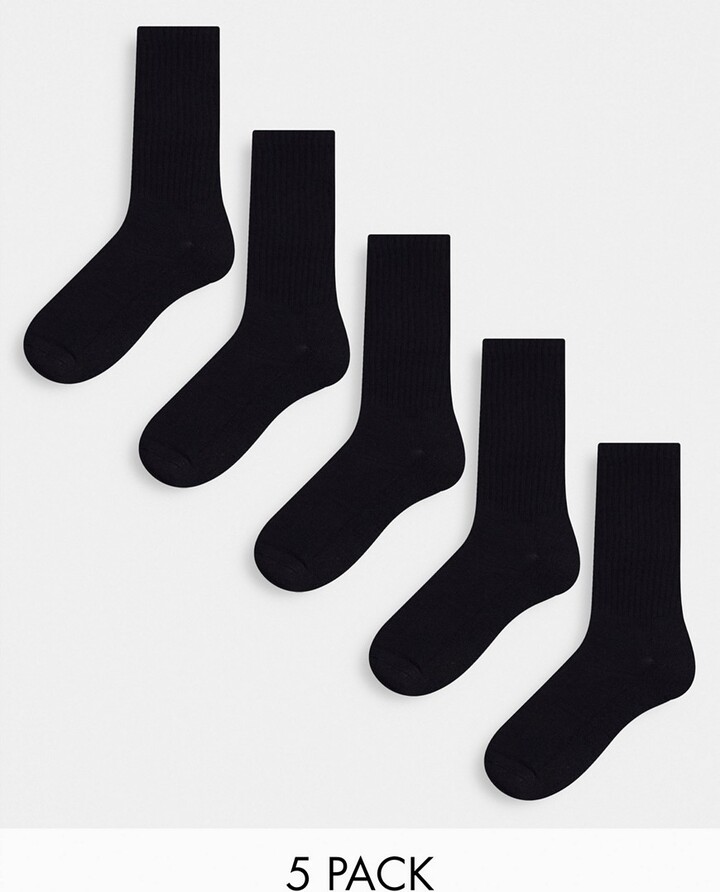 ASOS DESIGN Women's Black Socks | ShopStyle