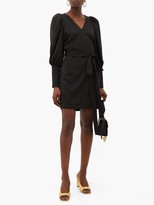 Thumbnail for your product : Rhode Resort Frankie V-neck Satin Dress - Black