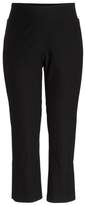 Thumbnail for your product : Eileen Fisher Leather Trim Ponte Flare Pants