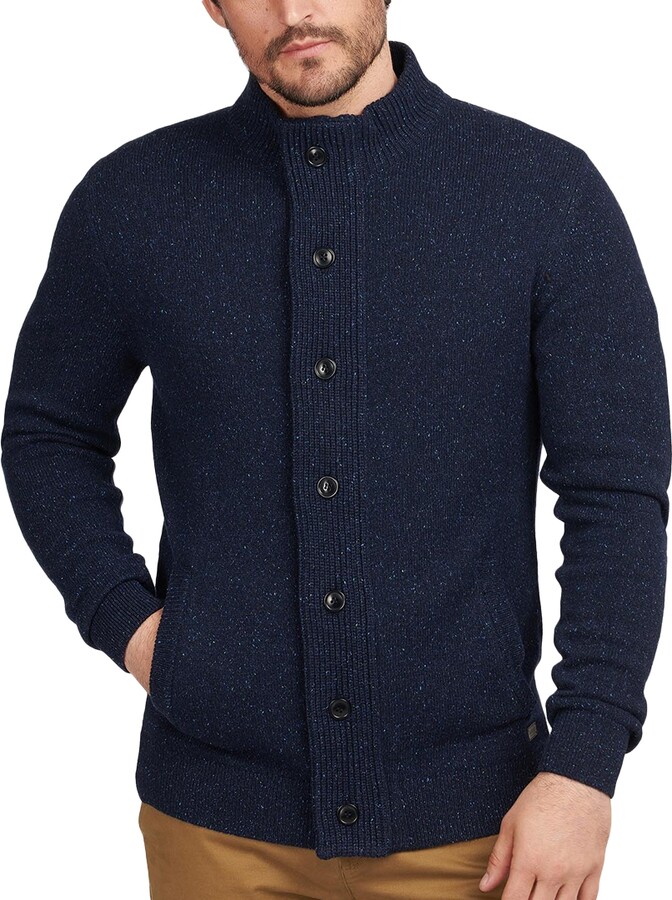 Barbour Men's Tisbury Regular-Fit Flecked Full-Zip Sweater - ShopStyle