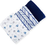 Thumbnail for your product : Swankie Blankie 3-Piece Swaddle Blanket Set, Blue