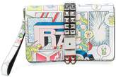 Thumbnail for your product : Prada studded strap printed clutch