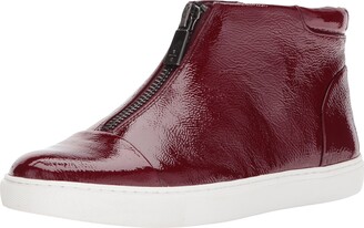 Kenneth Cole Kenneth Cole Women's Kayla High Top Front Zip Sneaker Patent Fashion