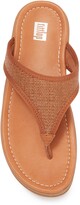 Thumbnail for your product : FitFlop Lulu Raffia Thong Toe Wedge Platform Sandal
