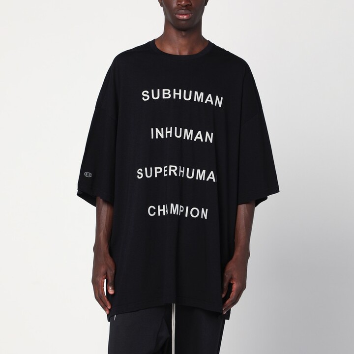 Champion x Rick Owens Black Tommy T T-shirt