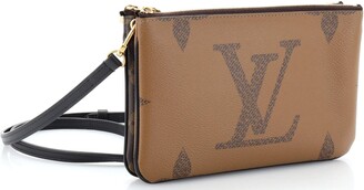 Louis Vuitton Double Zip Pochette Reverse Monogram Giant - ShopStyle  Clutches