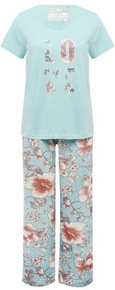 M&Co Floral print love pyjamas