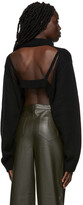 Thumbnail for your product : Olēnich Black Open Back Mock Neck Sweater