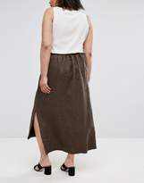 Thumbnail for your product : Elvi Brown Tweed Skirt