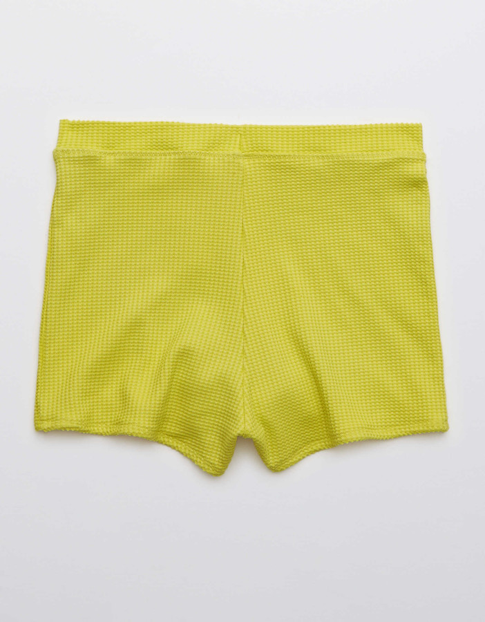 aerie Waffle High Waisted Boyshort Bikini Bottom ShopStyle Teen Girls