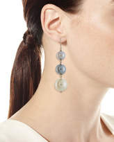 Thumbnail for your product : Kenneth Jay Lane Pearly Gray Three-Drop Earrings