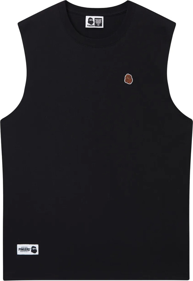 FINGERCROXX Embroidered-Logo Sleeveless Vest