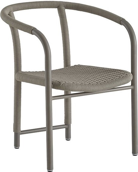 Arteriors Feller Outdoor Dining Armchair in Grey