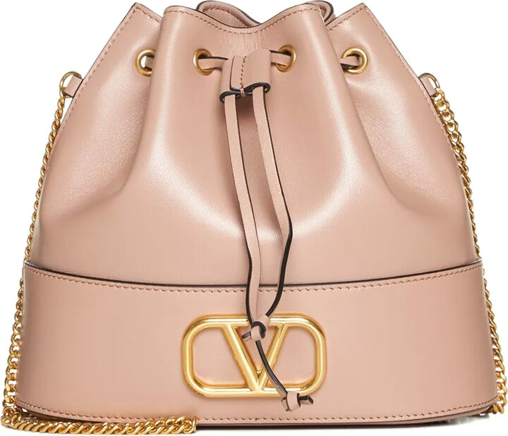Valentino Garavani VLogo leather bucket bag