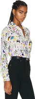 Thumbnail for your product : L'Agence Holly Long Sleeve Blouse in White