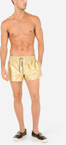 Thumbnail for your product : Dolce & Gabbana Short swim trunks with metal logo