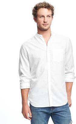 Old Navy Slim-Fit Linen-Blend Shirt For Men
